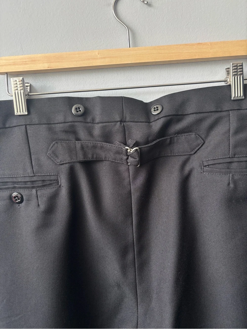 Wahmaker Frontier Vintage Trousers Pants Buckle Back Men’s 44x28 Black‎